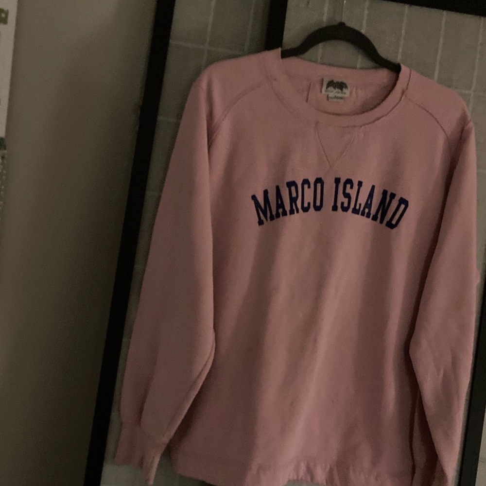 Marco Island Pink Crewneck Sweatshirt